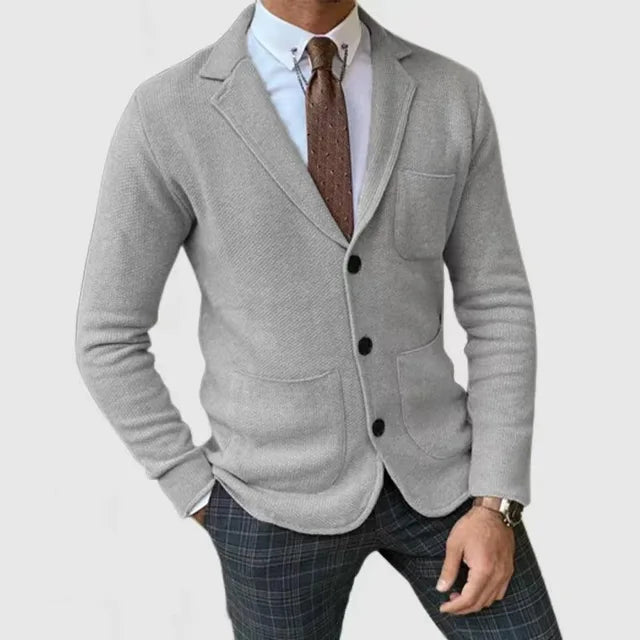 Men’s Knitted Blazer Cardigan | Elegant Smart Casual