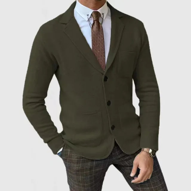 Men’s Knitted Blazer Cardigan | Elegant Smart Casual