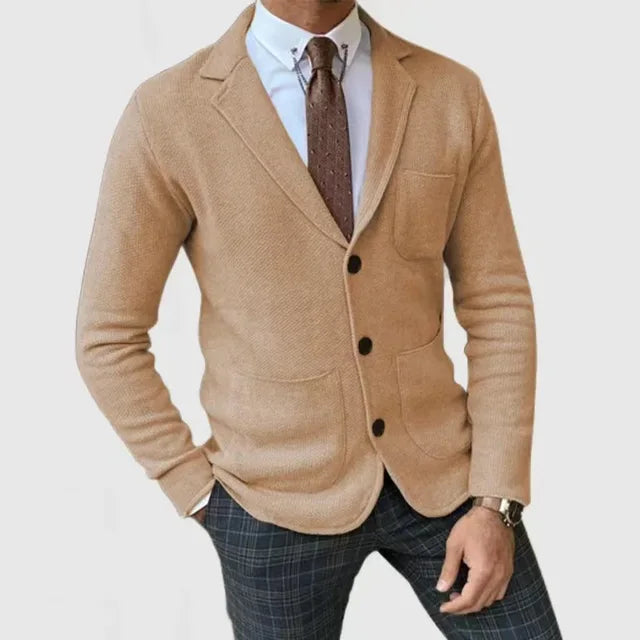 Men’s Knitted Blazer Cardigan | Elegant Smart Casual