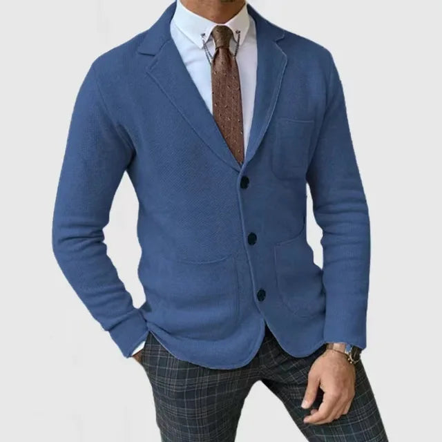 Men’s Knitted Blazer Cardigan | Elegant Smart Casual