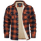 Men’s Sherpa-Lined Plaid Shirt Jacket | Warm Check Flannel Overshirt