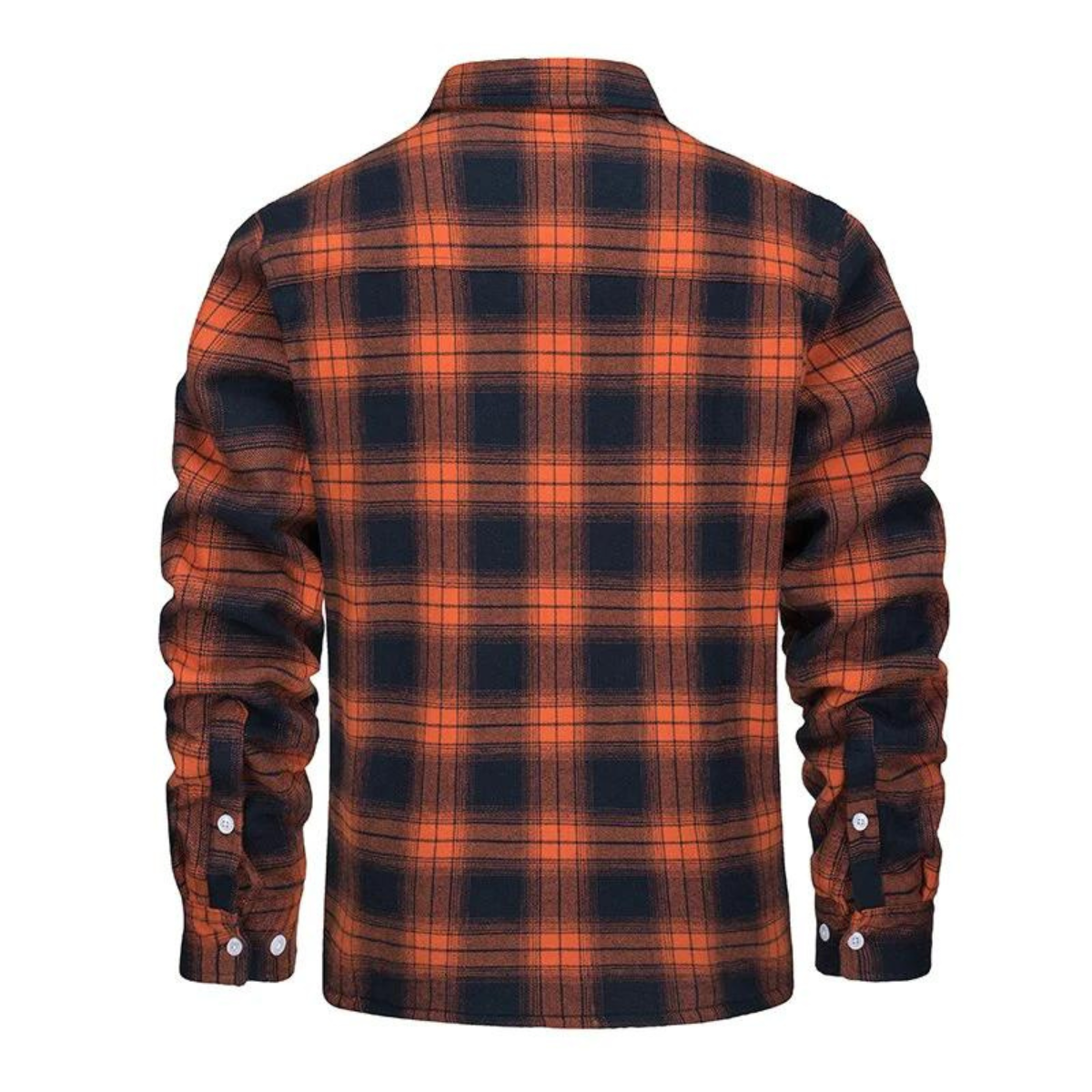 Men’s Sherpa-Lined Plaid Shirt Jacket | Warm Check Flannel Overshirt