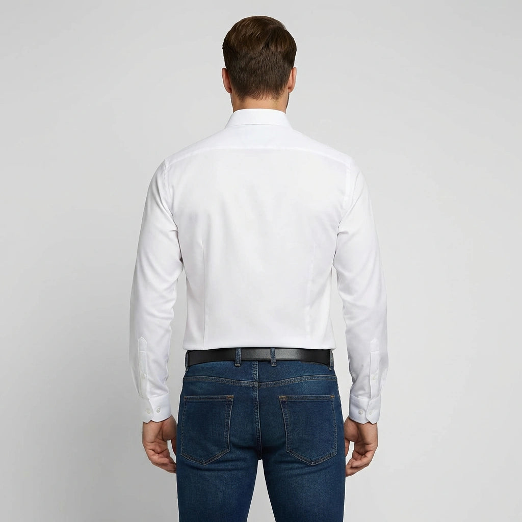 Męska koszula wizytowa o dopasowanym kroju