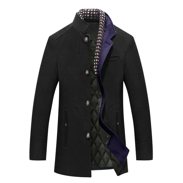 Men’s Classic Winter Coat | Elegant Long Jacket