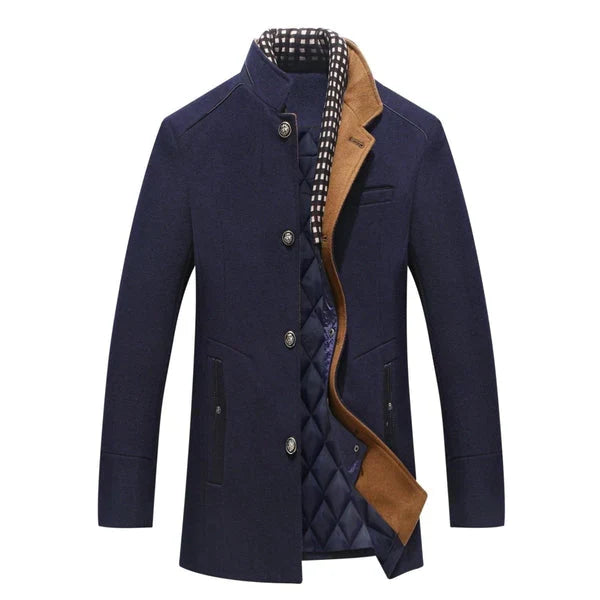 Men’s Classic Winter Coat | Elegant Long Jacket