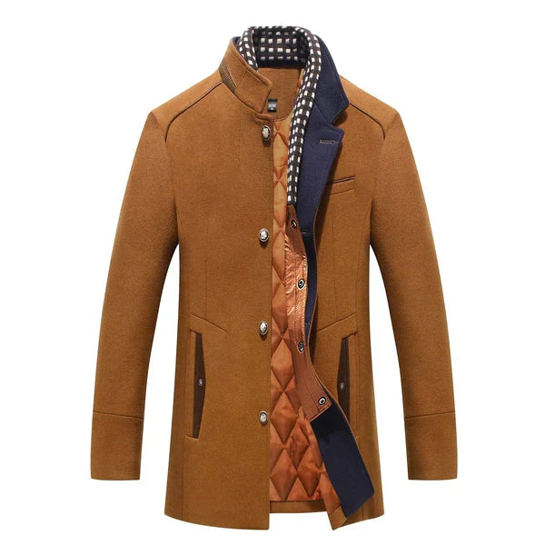 Men’s Classic Winter Coat | Elegant Long Jacket