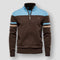 Men’s Zipped Stand Collar Jacket | Warm Casual