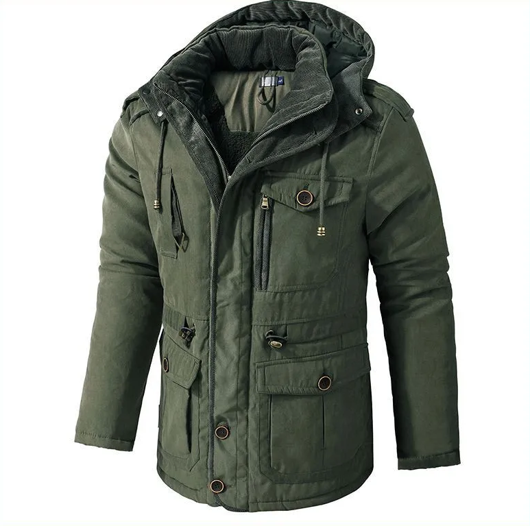 Men’s Winter Parka Jacket | Warm Lined