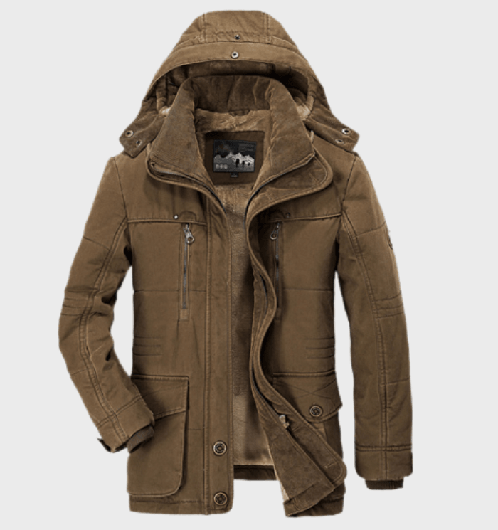 Men’s Thick Winter Parka | Hooded Warm Jacket