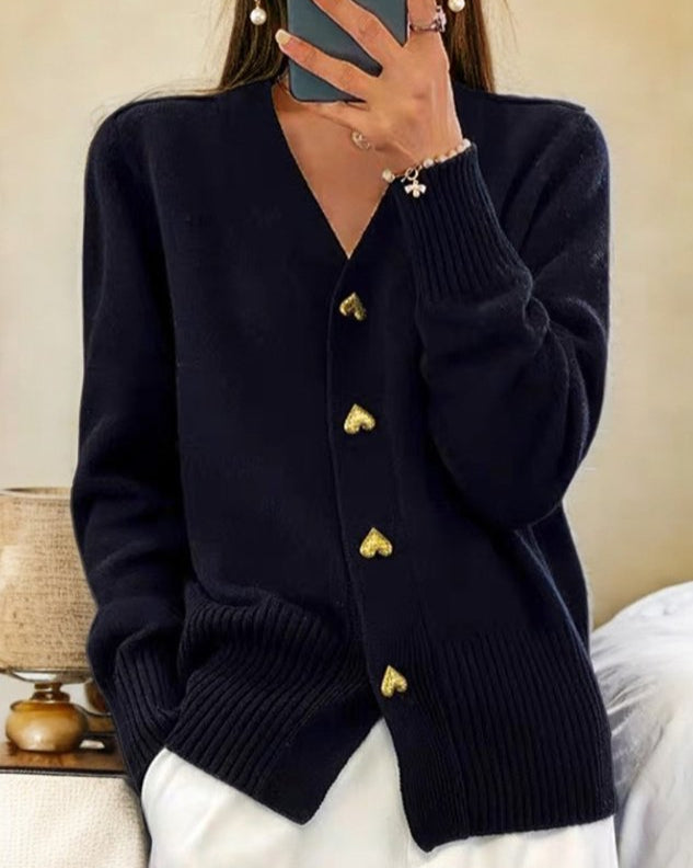 Women’s V-Neck Knit Cardigan | Cozy Elegant