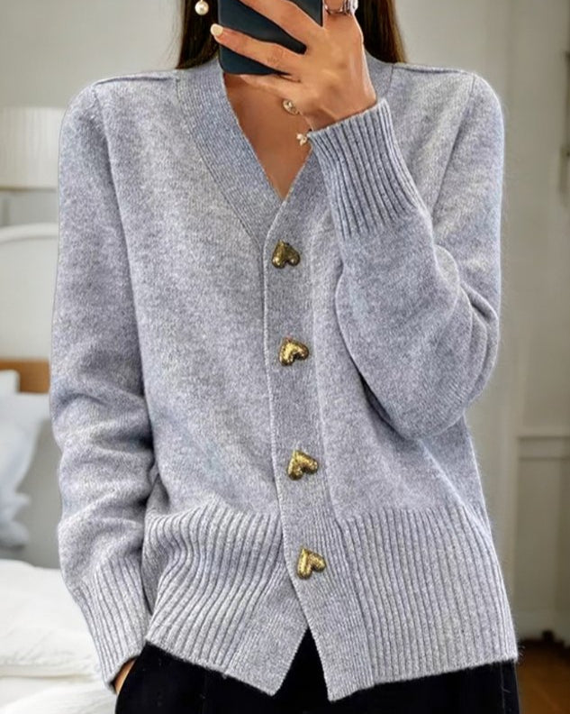 Women’s V-Neck Knit Cardigan | Cozy Elegant