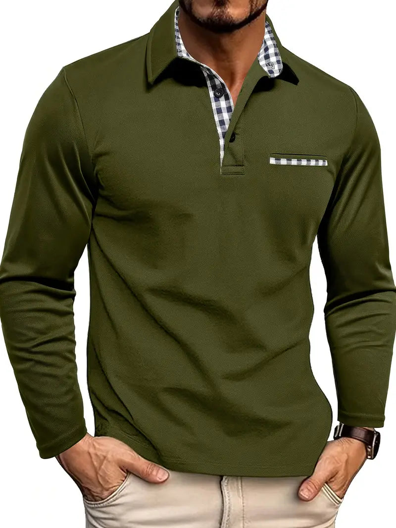 Men’s Long Sleeve Polo Shirt | Smart Casual