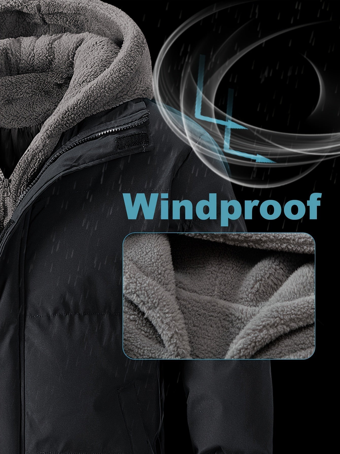 Men’s Padded Hooded Jacket | Warm Winter Coat